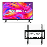 AOC 43 Pulgadas ROKU TV + SOPORTE DE TV