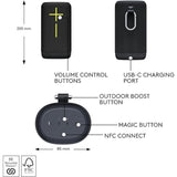 EVERBOOM PORTATIL BOCINA NEGRO
