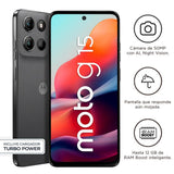 MOTOROLA G15 4+256GB GRIS